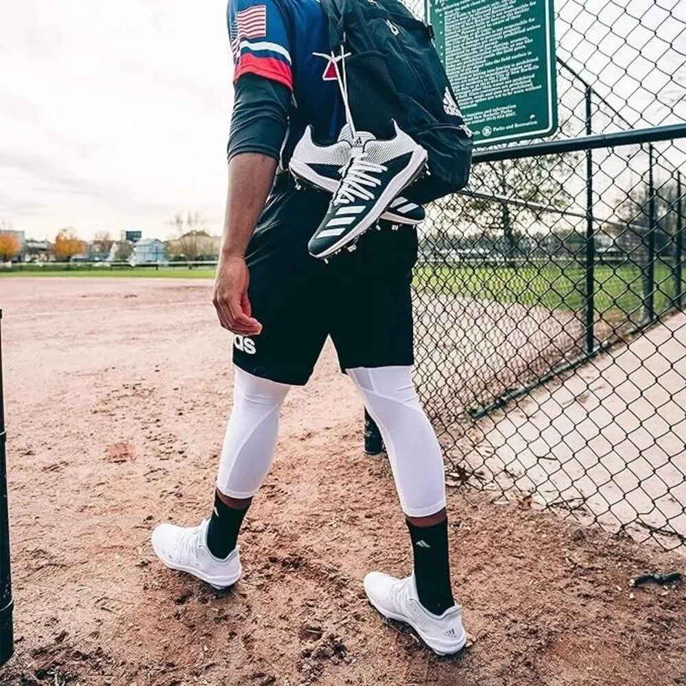 Adidas Utility Stirrup Baseball Pants Large Navy White AEROREADY Dry
